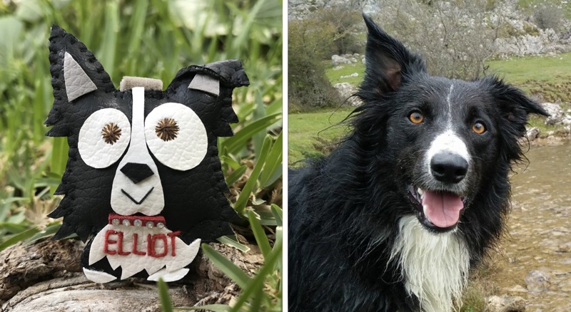 Cuchituras | Llaveros Personalizados de Perros | Border Collie | Elliot