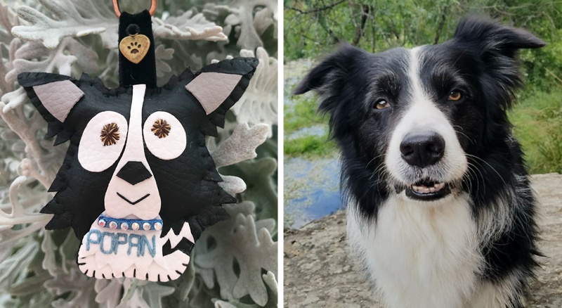 Cuchituras | Llaveros Personalizados de Perros | Border Collie | Popan