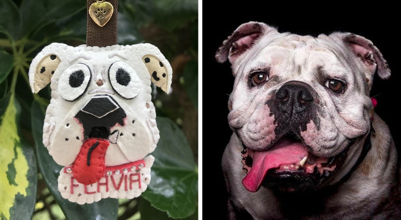 Cuchituras | Llaveros Personalizados de Perros | Bulldog Inglés - Flavia