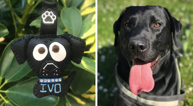 Cuchituras | Llaveros Personalizados de Perros | Labrador | Ivo